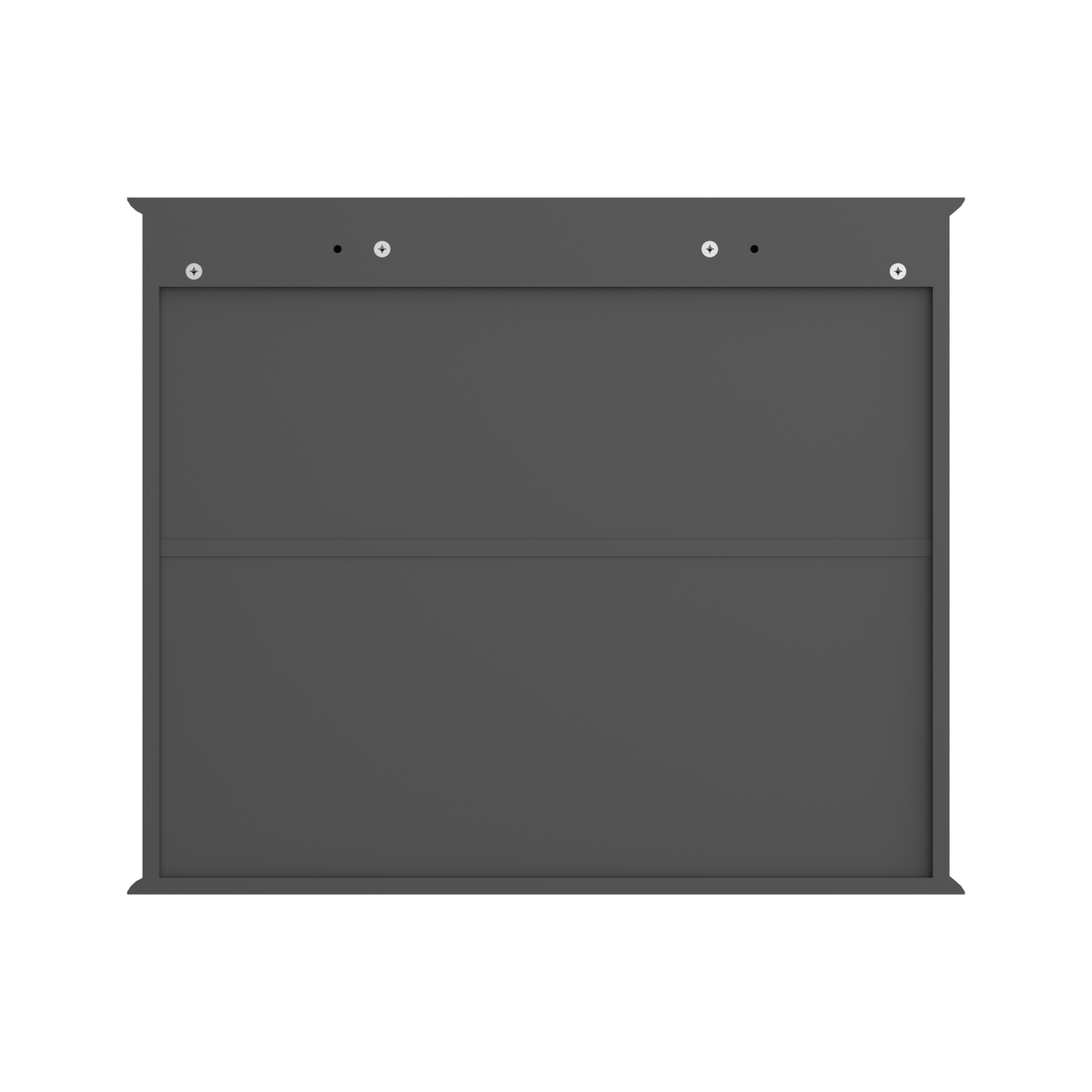 Devon Double Door Mirror Cabinet - Grey