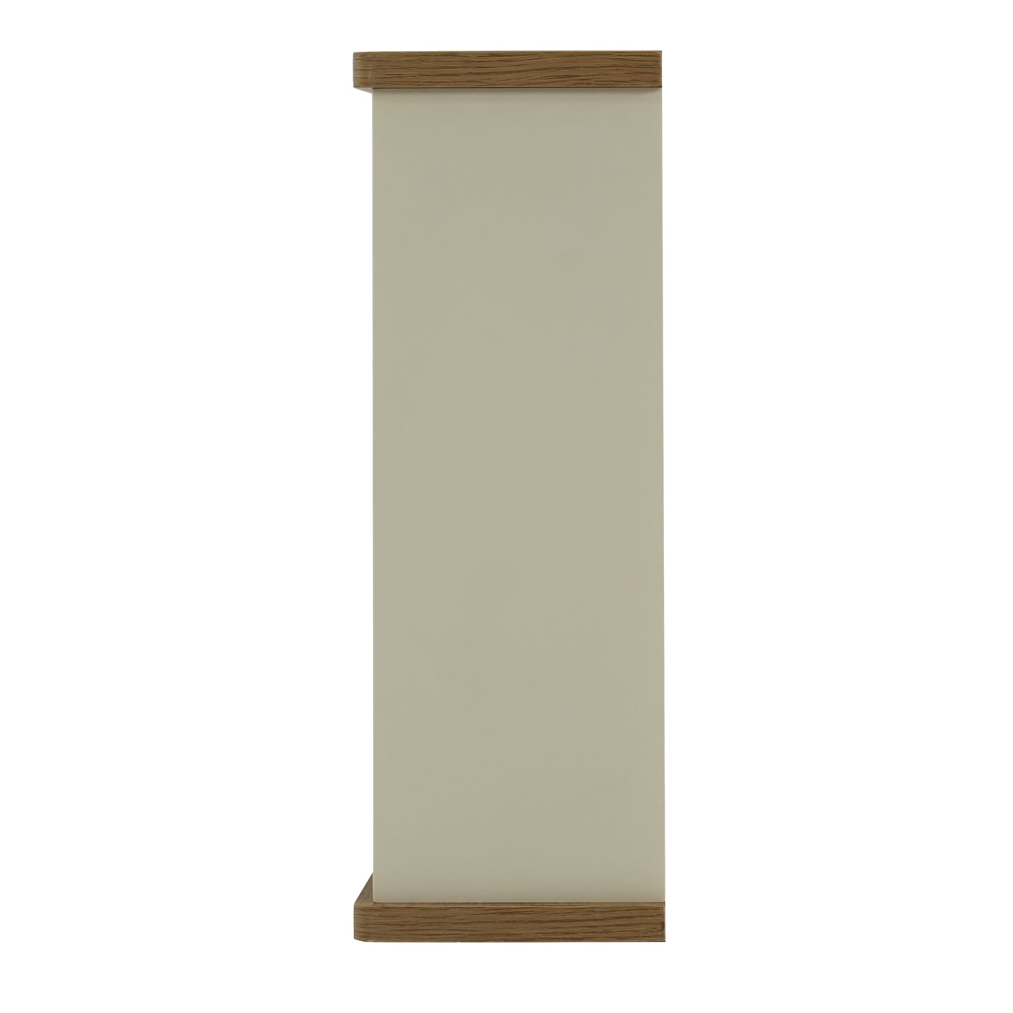 Olivia Single Mirrored Door Cabinet with Open Shelf - Ivory