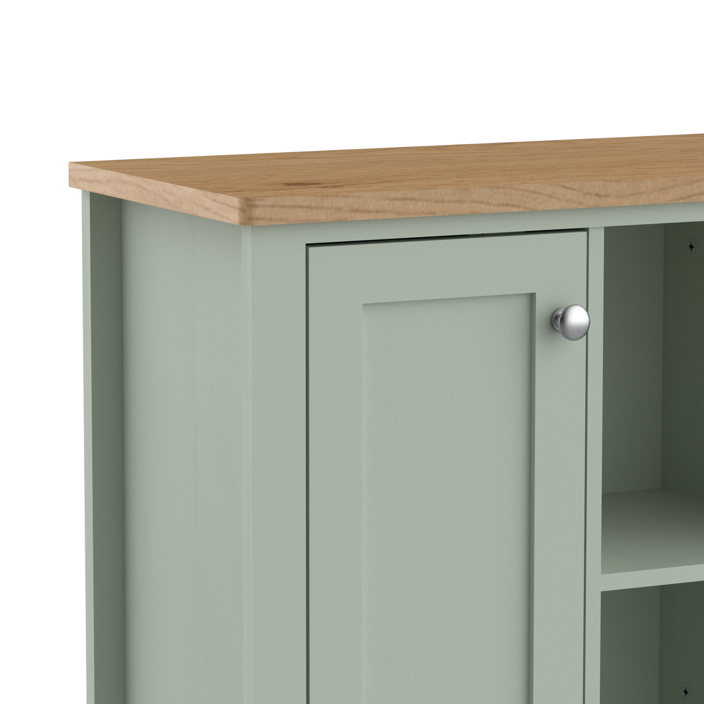 Olivia Console 1 Door with Open Shelf - Sea Foam