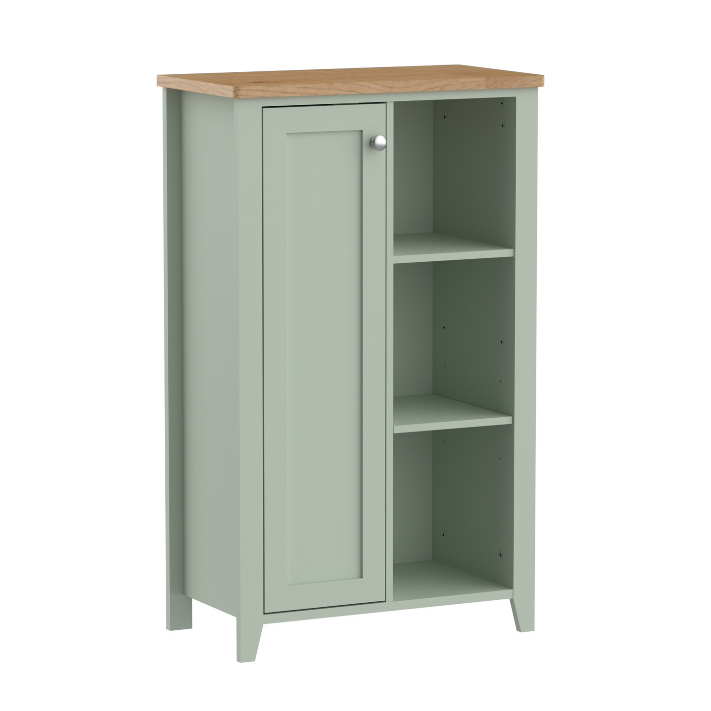 Olivia Console 1 Door with Open Shelf - Sea Foam