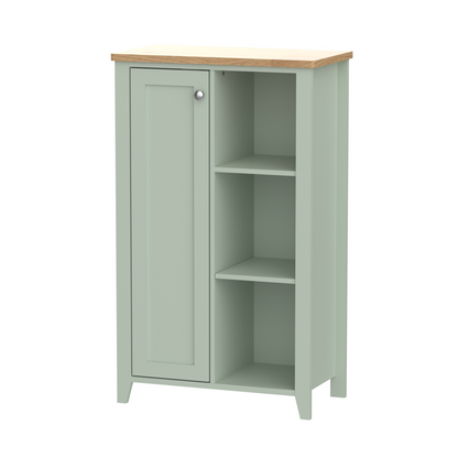 Olivia Console 1 Door with Open Shelf - Sea Foam