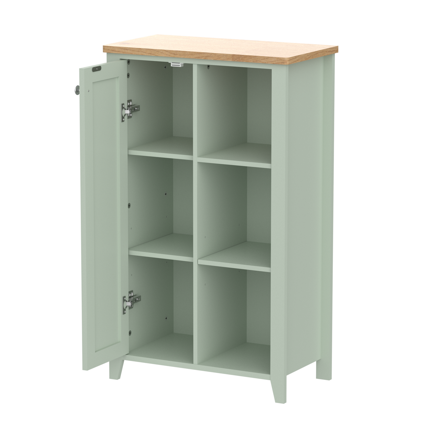 Olivia Console 1 Door with Open Shelf - Sea Foam