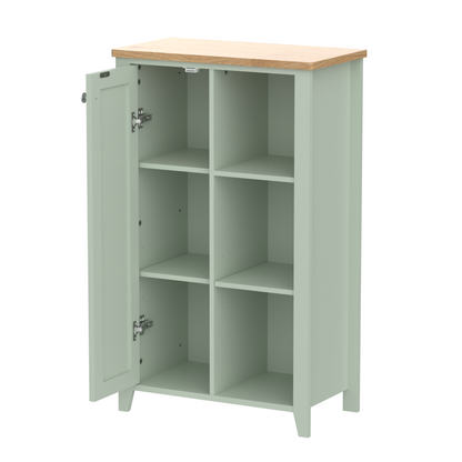 Olivia Console 1 Door with Open Shelf - Sea Foam