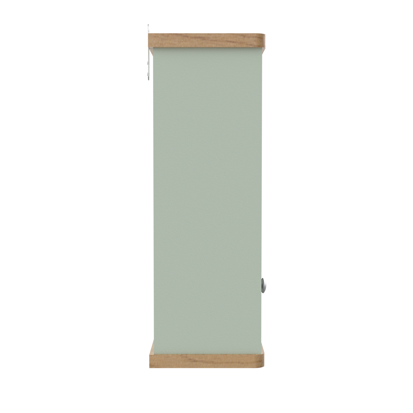 Olivia Single Mirrored Door Cabinet with Open Shelf  - Sea Foam