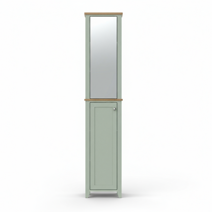 Olivia Tallboy with Mirrored Door - Sea Foam