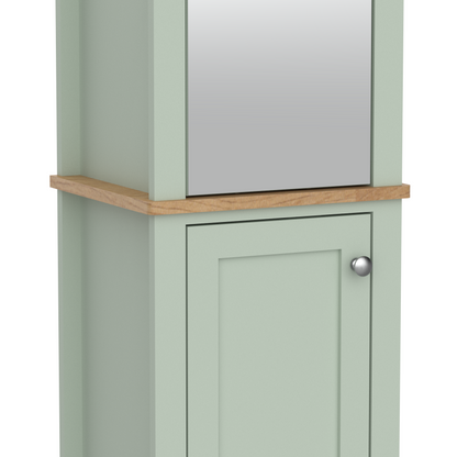 Olivia Tallboy with Mirrored Door - Sea Foam