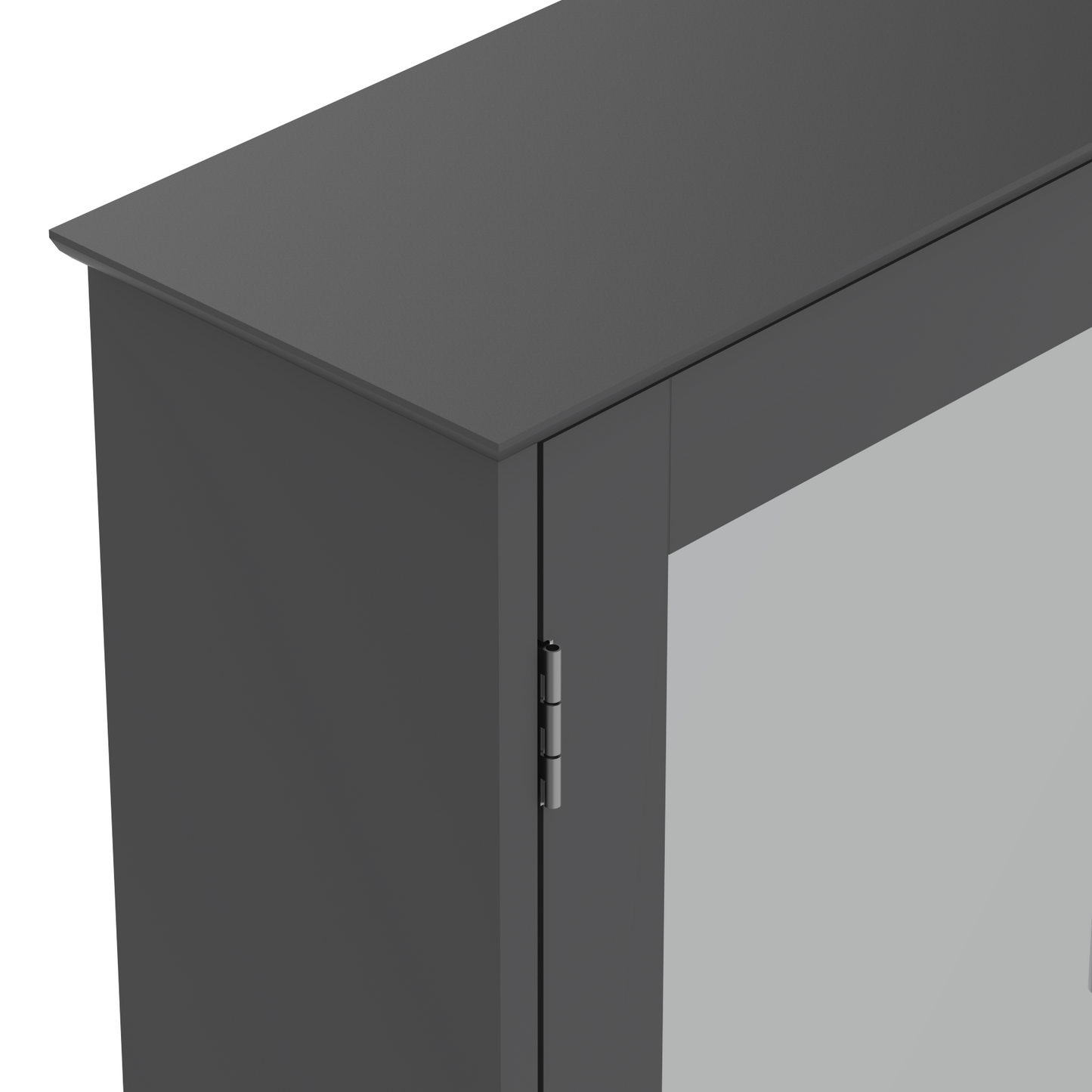 Devon Double Door Mirror Cabinet - Grey