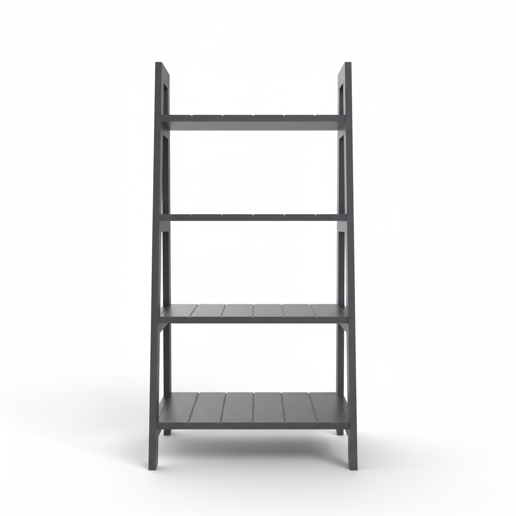 Devon 4 Tier Shelf Unit - Grey