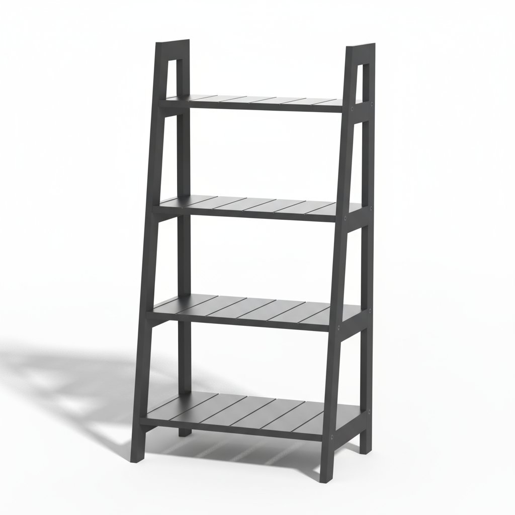 Devon 4 Tier Shelf Unit - Grey