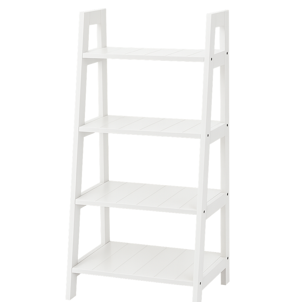 Devon 4 Tier Shelf Unit - White