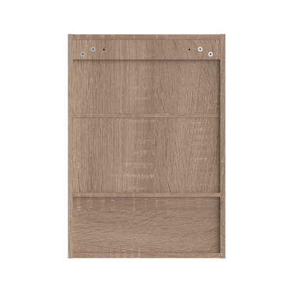 Gaia Single Mirrored Door Cabinet - Natural Oak Effect