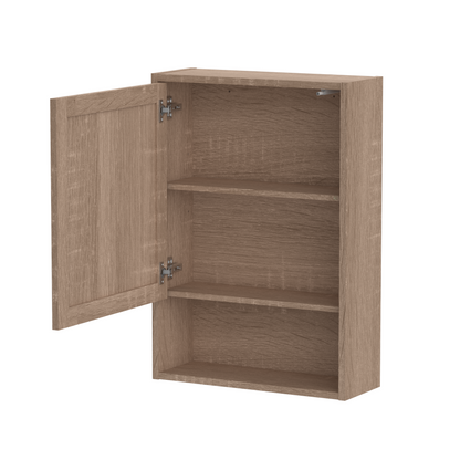 Gaia Single Mirrored Door Cabinet - Natural Oak Effect
