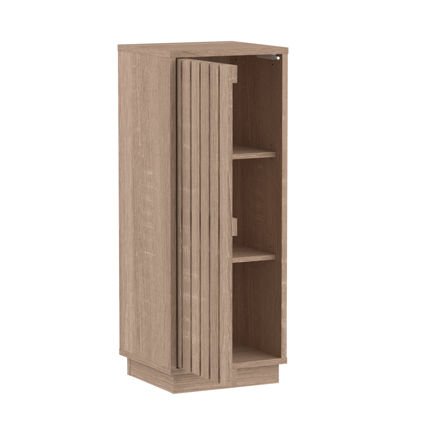 Gaia Single Door Floor Cabinet - Natural Oak Effect