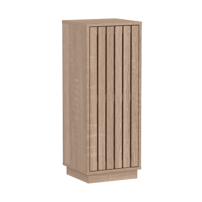 Gaia Single Door Floor Cabinet - Natural Oak Effect