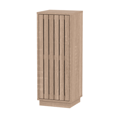 Gaia Single Door Floor Cabinet - Natural Oak Effect