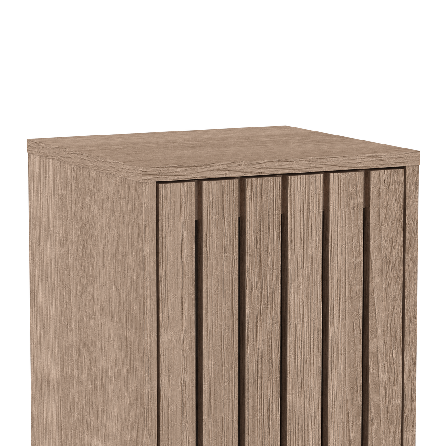 Gaia Single Door Floor Cabinet - Natural Oak Effect