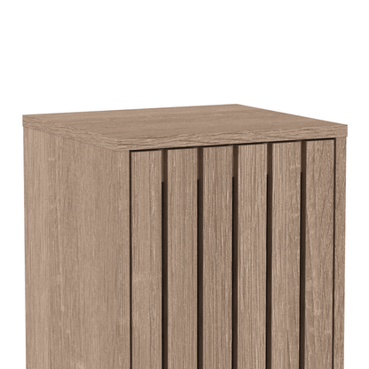 Gaia Single Door Floor Cabinet - Natural Oak Effect