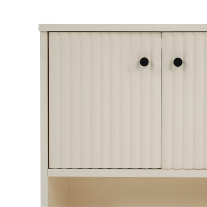 Alice Two door open shelf Console Unit