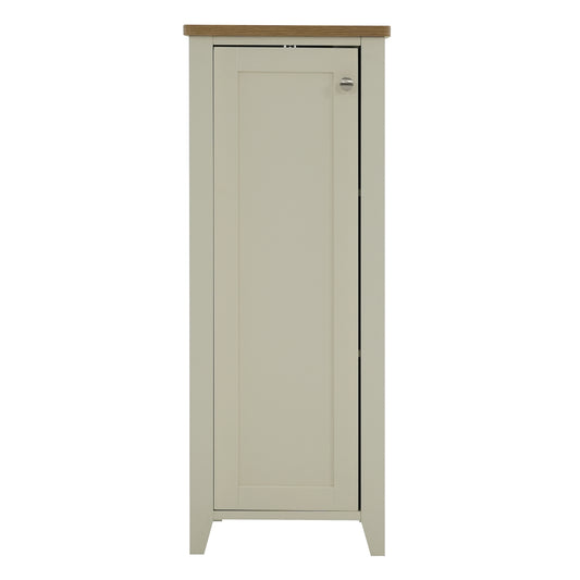 Olivia Single Door Floor Cabinet - Ivory