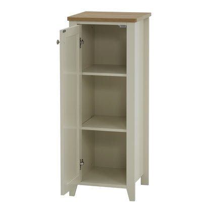 Olivia Single Door Floor Cabinet - Ivory