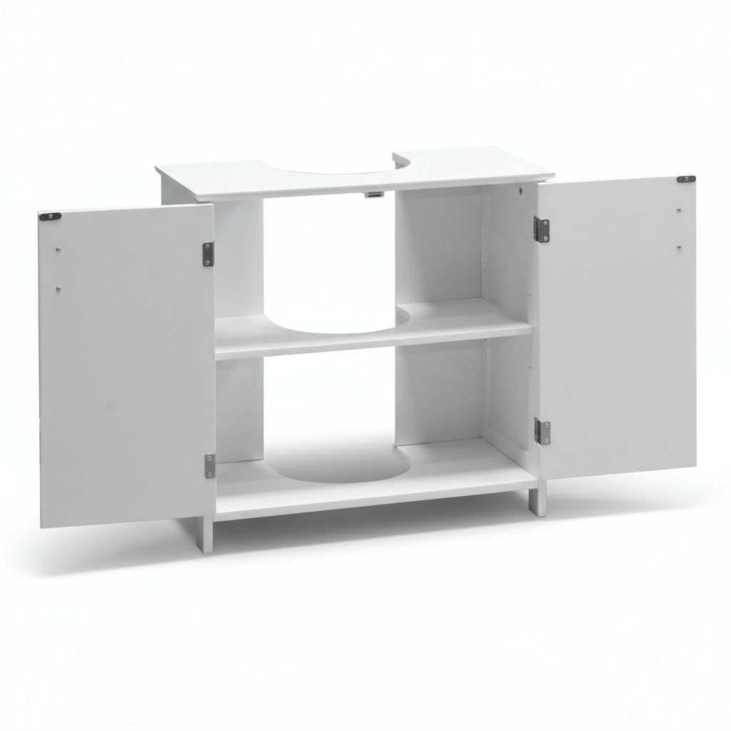 Devon Underbasin Cabinet - White