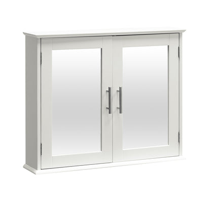 Devon Double Door Mirror Cabinet - White