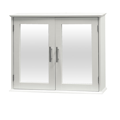 Devon Double Door Mirror Cabinet - White