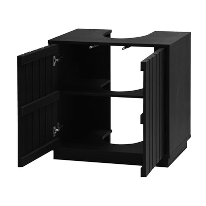 Gaia UnderBasin Cabinet - Black Oak Effect
