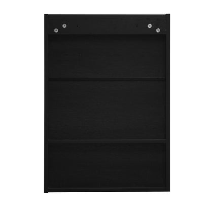 Gaia Single Door Mirror Cabinet - Black oak effect