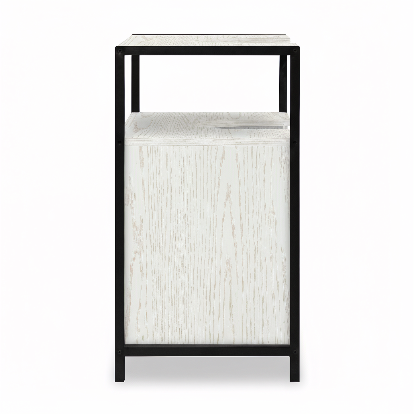 Rivet Underbasin Cabinet - White Wood Effect