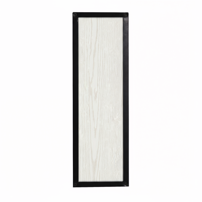 Rivet Single Mirrored Door Cabinet - White Wood Effect