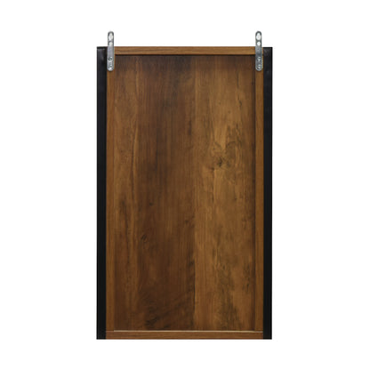 Rivet Mirror Cabinet - Wood Effect