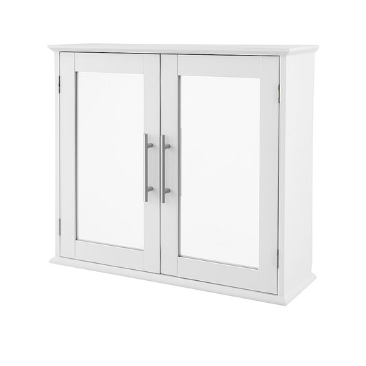 Devon Double Door Mirror Cabinet - White