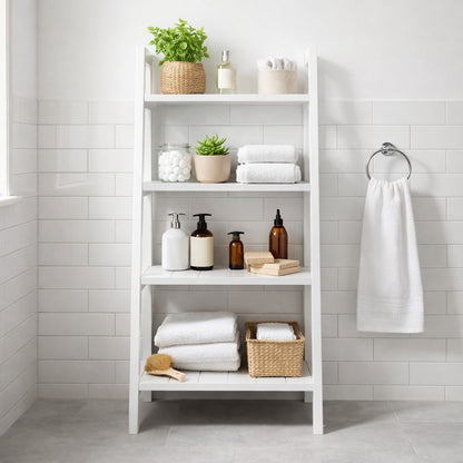 Devon 4 Tier Shelf Unit - White