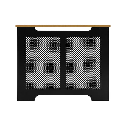Eleanor Radiator Cover Medium - Black and Oak Effect Top