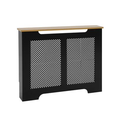 Eleanor Radiator Cover Medium - Black and Oak Effect Top