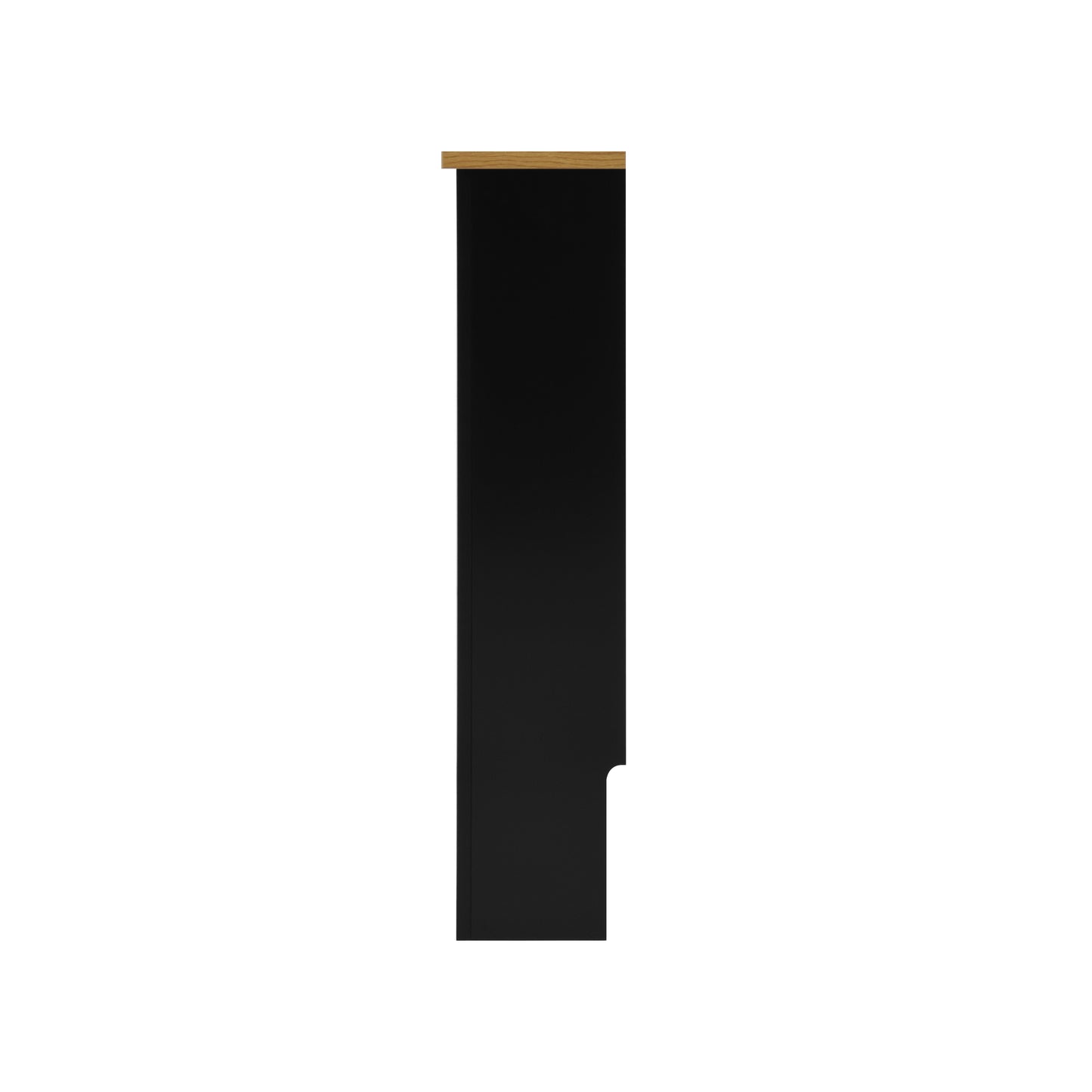 Eleanor Radiator Cover Medium - Black and Oak Effect Top