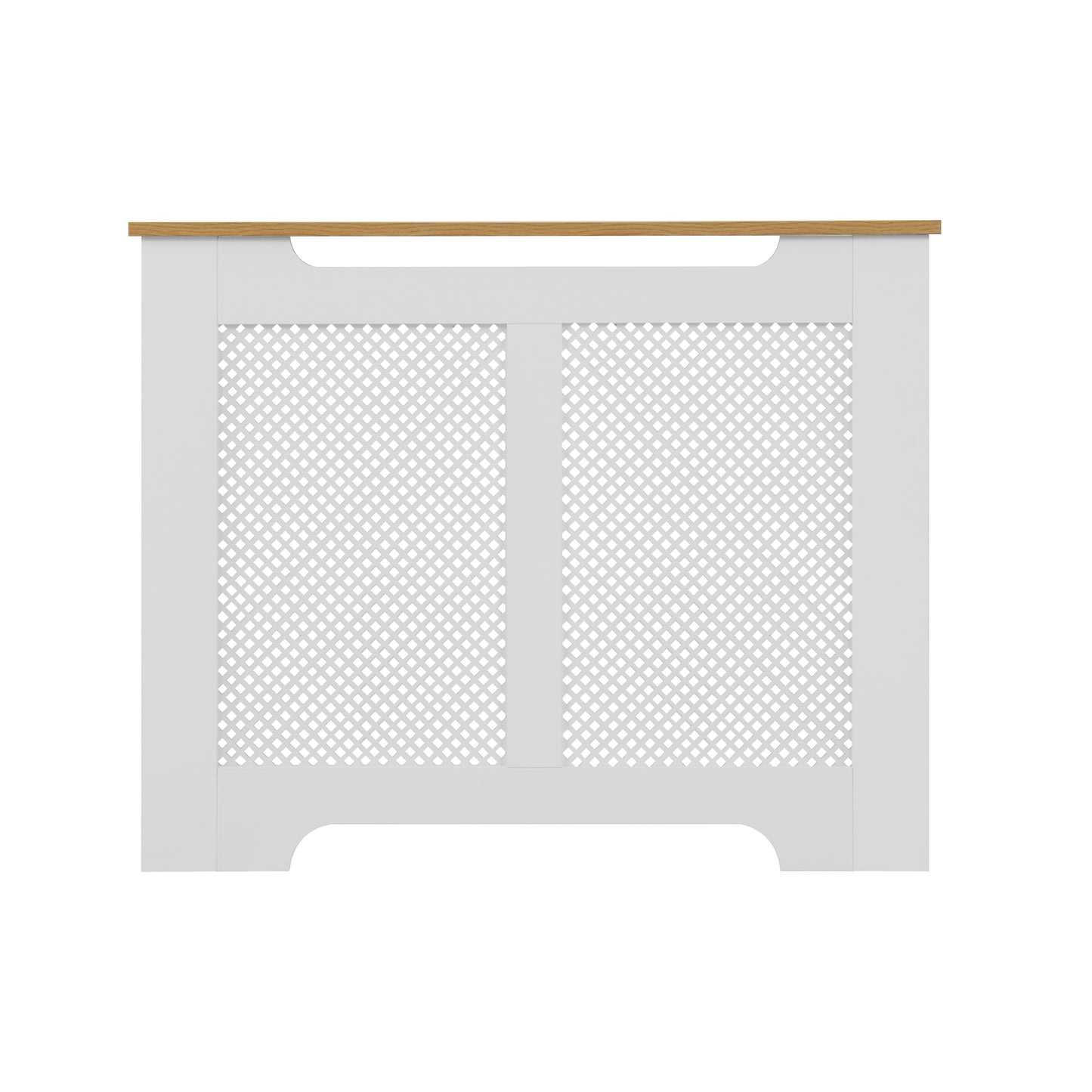 Eleanor Radiator Cover Medium - White and Oak Effect Top