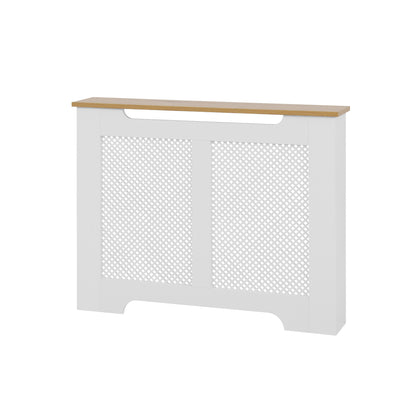 Eleanor Radiator Cover Medium - White and Oak Effect Top