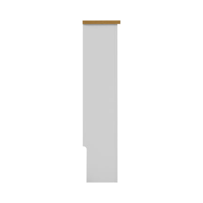 Eleanor Radiator Cover  Small - White and Oak Effect Top