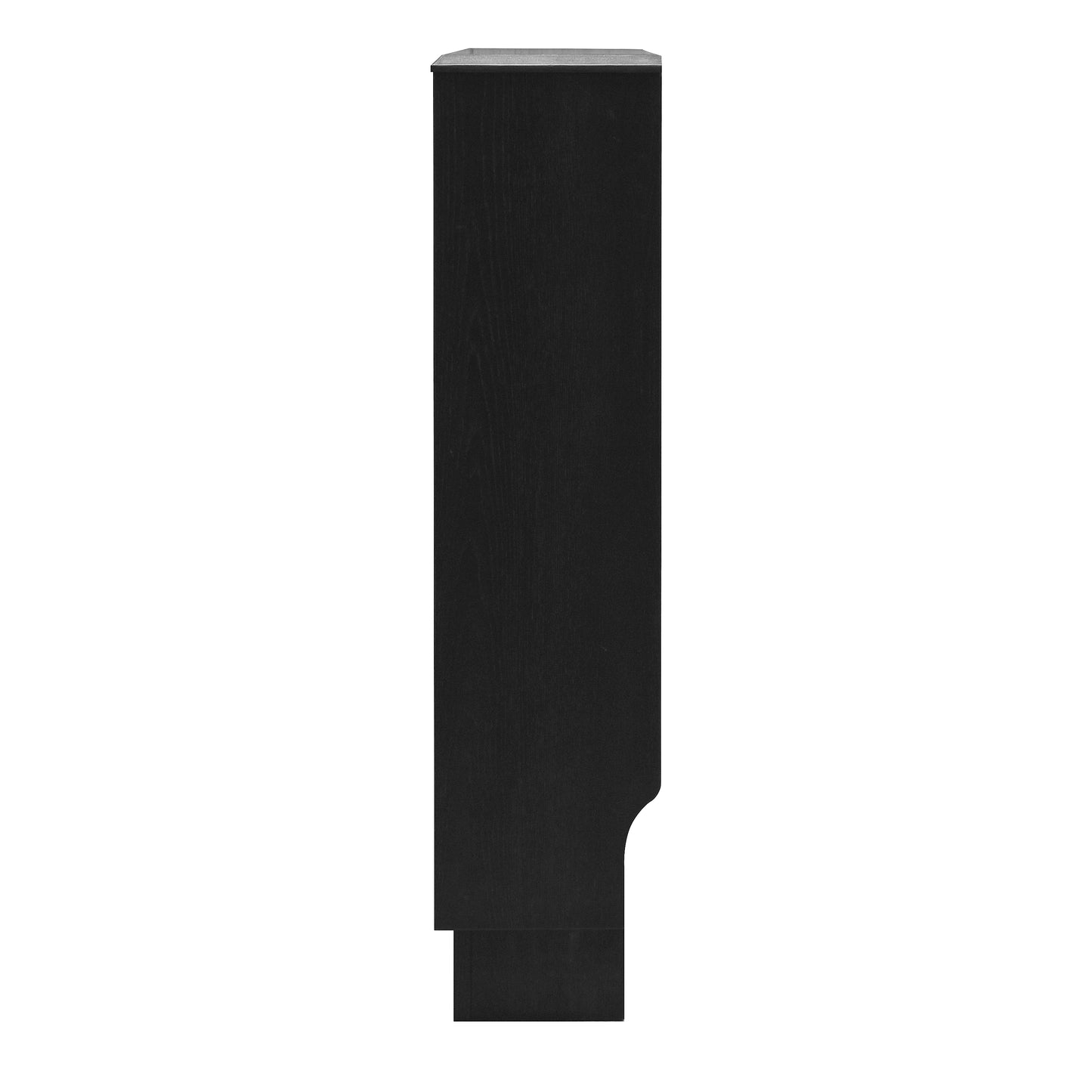 Eve Black Oak Effect Radiator Cover Small – Modern Slatted Wooden Radiator Cabinet