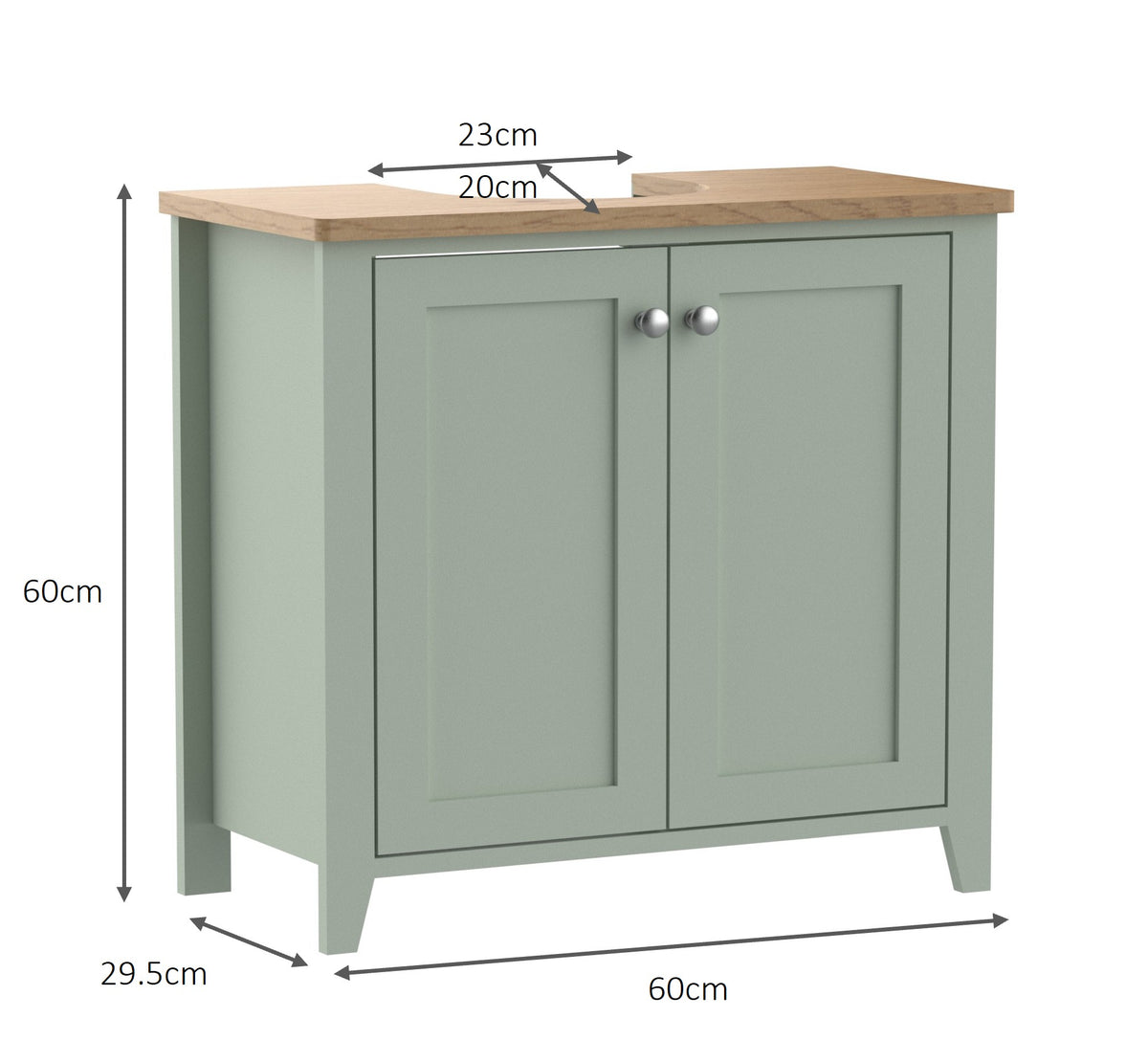 Olivia Underbasin Cabinet - Sea Foam