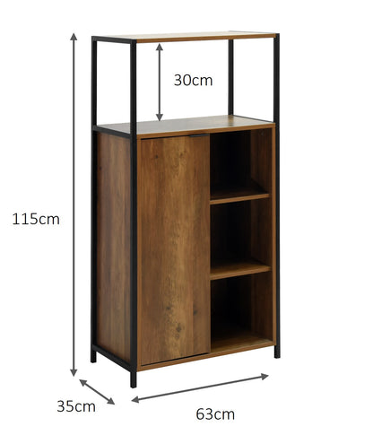 Rivet Console - Wood Effect