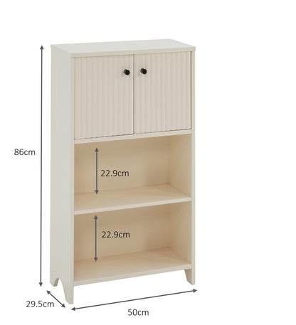 Alice Console Two Door Open Shelf Cabinet