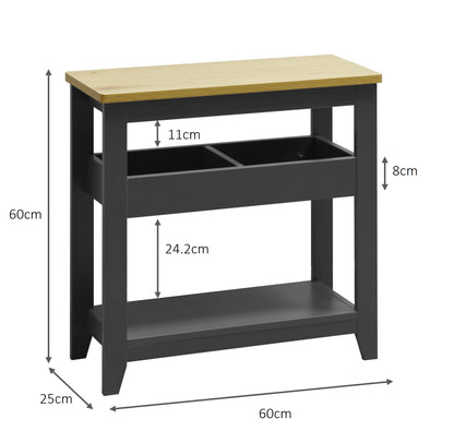 Windsor Sofa Side Table - Grey