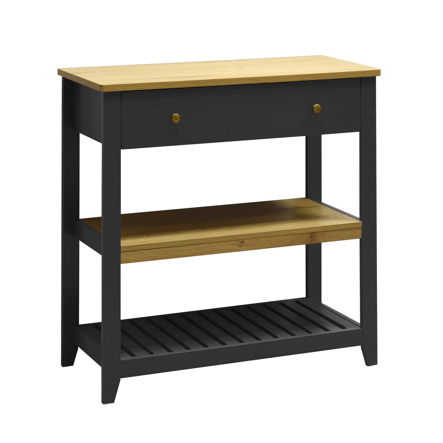 Windsor Console Table with Drawer - Grey