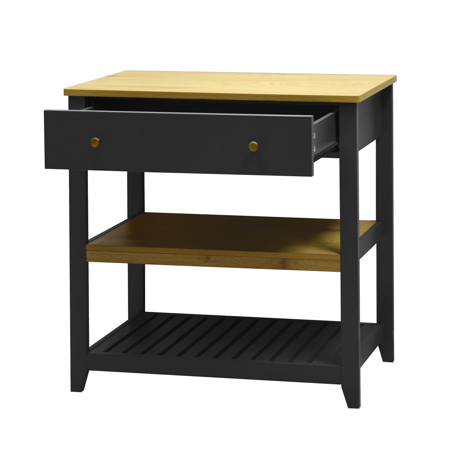 Windsor Console Table with Drawer - Grey