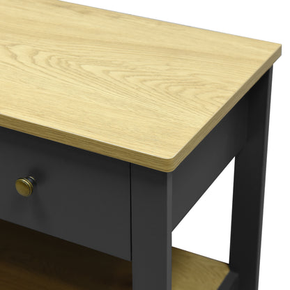 Windsor Console Table with Drawer - Grey
