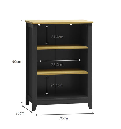Windsor Bookcase 3 Tier - Grey