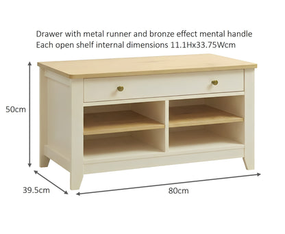 Windsor Shoe Storage - Ivory
